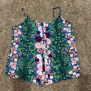 Floral Spaghetti Strap Top